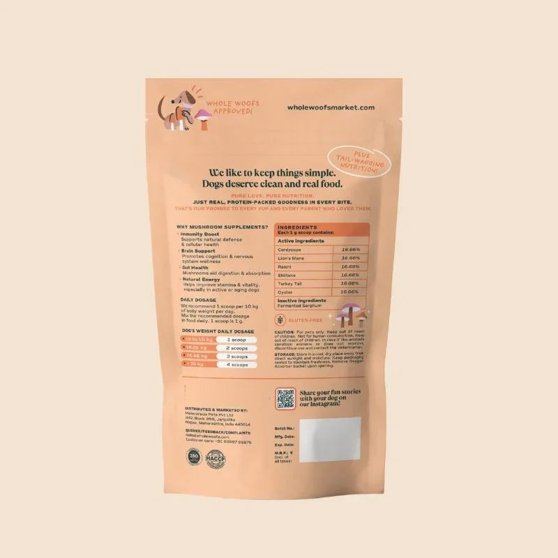 Shroom Power Supplement Powder - Whole Woofs Market